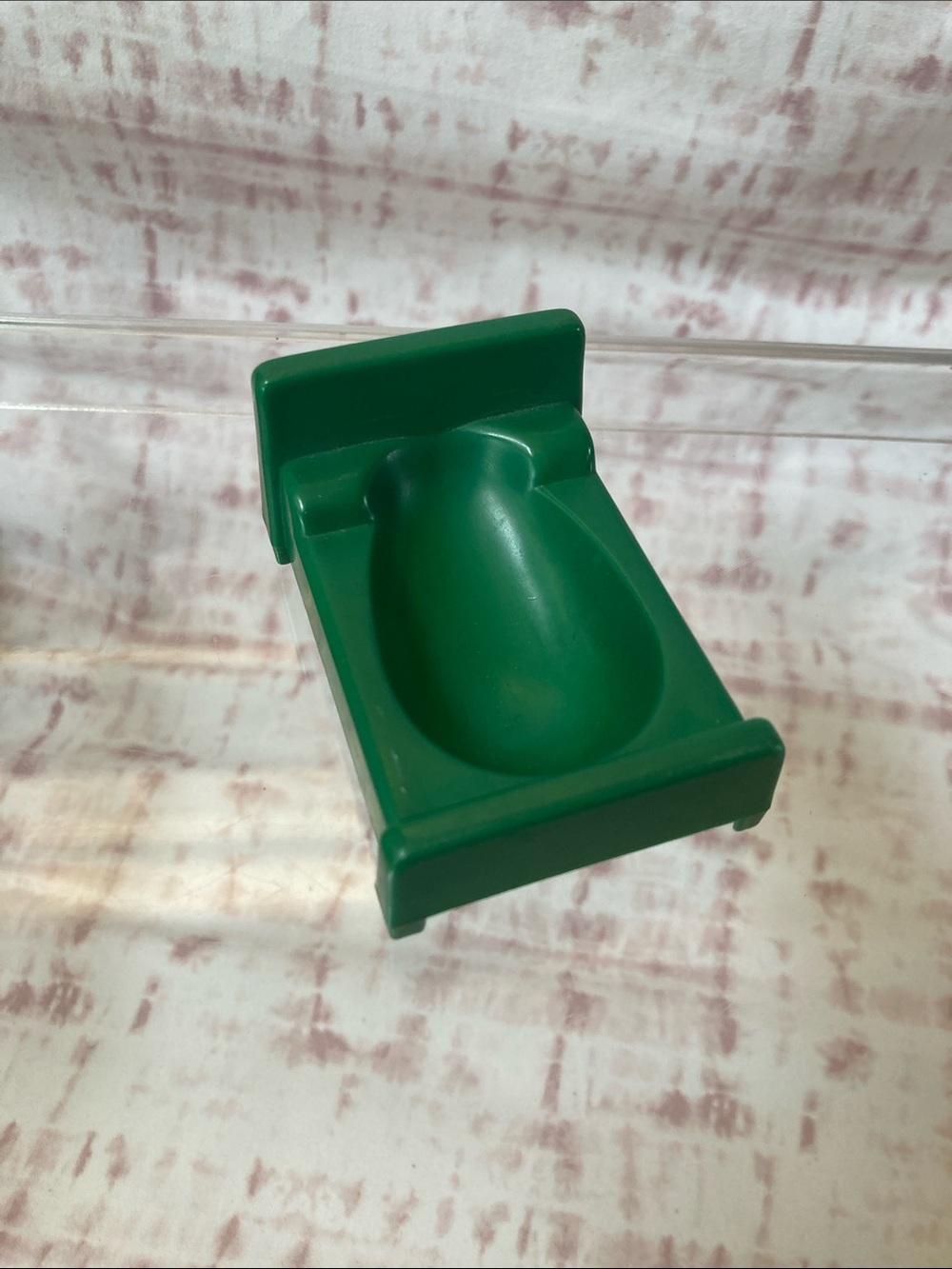 Vintage HASBRO Weeble Wobble 1973 DARK GREEN BED Haunted House Replacement